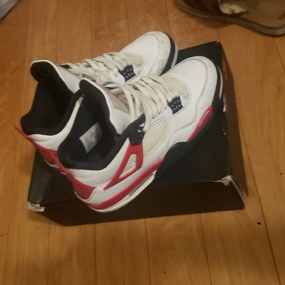 Other - Men's White and Red Athletic Shoes